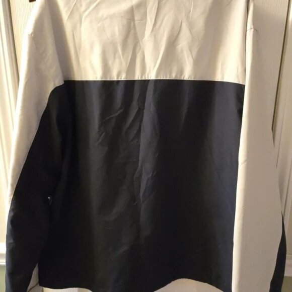 Charles River Apparel Dark Blue/ White Windbreaker with Water-Resistant Fabric - Picture 4 of 7
